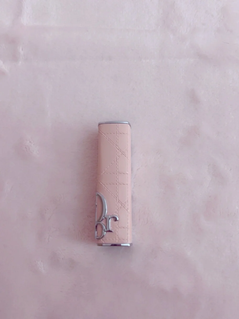 Dior Pink Addict Lipstick case pink cannage
